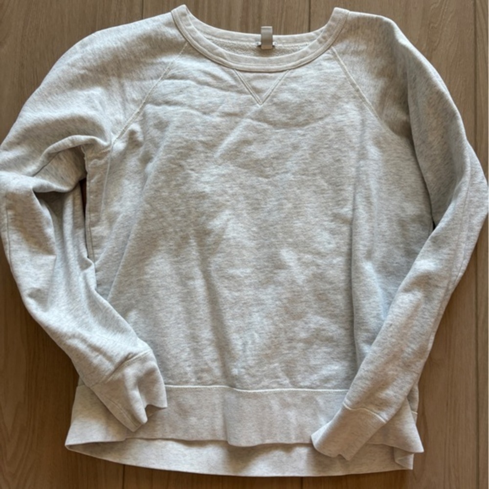 J. Crew Light Gray Crewneck Sweatshirt
